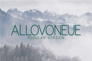 Allovoneue Regular: The Modern Typeface for Brand Clarity
