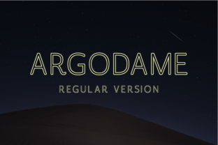 Argodame Outline Regular Font for Makers