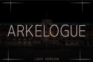 Arkelogue Light Typeface for Clean Web Design