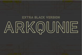 Arkqunie Outline Extra Black Font Review