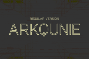 Arkqunie Outline Regular Typeface Review