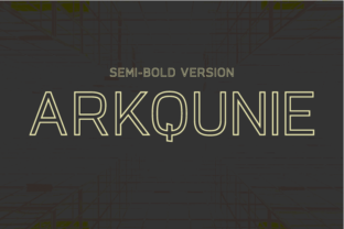 Arkqunie Outline Semi-Bold: A Modern Typeface for Branding