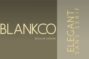 Blankco: A Geometric Typeface for Modern Brands