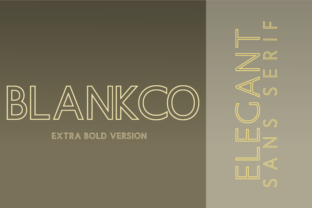 Blankco Outline Extra Bold Font for Branding