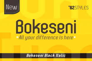 Bokeseni Black Italic Typeface for Bold Marketing