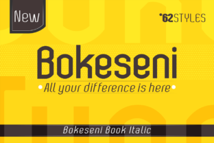 Bokeseni Book Italic: A Clean Sans Serif Typeface