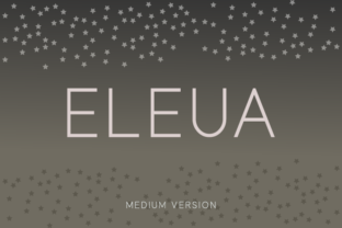 Eleua Medium: The Clean Sans Serif Font for Crafters