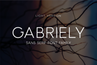 Gabriely Light: A Modern Sans Serif Typeface for Editorial Design