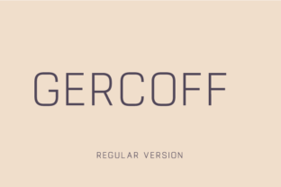 Gercoff: A Vintage Sans Serif Font for Makers