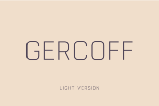 Gercoff Light: A Vintage Sans Serif for Modern Campaigns
