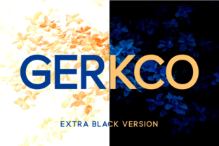 Gerkco Extra Black: Bold Sans Serif Fonts for Makers