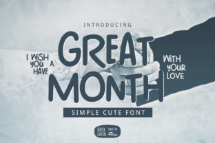 Great Month Typeface Review for Playful Branding