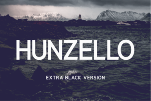 Hunzello Extra Black: A Bold Typeface for Makers