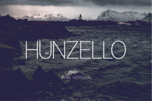 Hunzello Thin: The Perfect Minimalist Font for Crafters