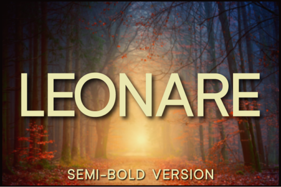 Leonare Semi-Bold: A Versatile Sans Serif Typeface