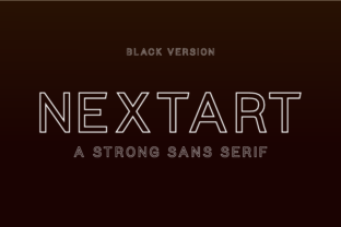 Nextart Outline Black: Elevate Your Brand Typeface