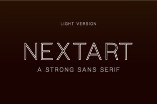 Nextart Outline Light: A Refined Typeface for Modern Editors