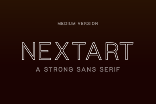 Nextart Outline Medium: The Typeface for Modern Campaigns