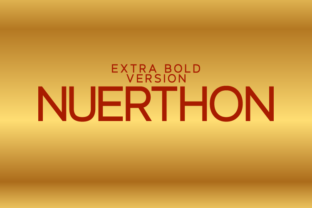 Nuerthon Extra Bold Typeface for Makers