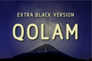 Qolam Extra Black: A Bold Swedish-Style Typeface