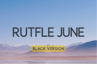 Rutfle June Black Font for Bold Campaigns