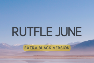 Rutfle June Extra Black Font for Editorial Design