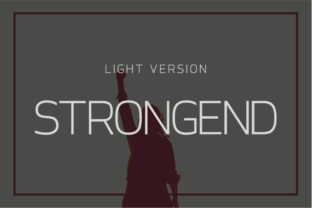 Strongend Light Typeface for Editorial Design