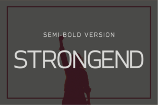 Strongend Semi-Bold Typeface for Makers