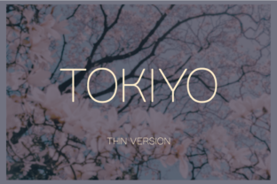 Tokiyo Thin: Elegant Sans Serif Typeface for Web Design